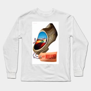 Vintage Travel Poster The Netherlands See Holland Long Sleeve T-Shirt